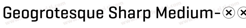 Geogrotesque Sharp Medium字体转换